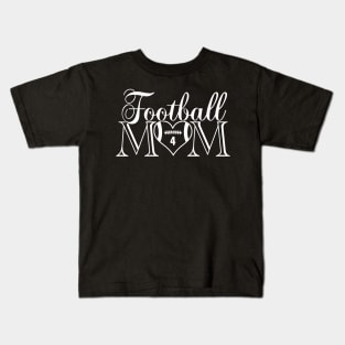 Cute Classic Football Mom #4 That's My Boy Football Jersey Number 4 Kids T-Shirt